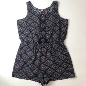 LOFT Beach Sleeveless Blue Romper Cover Up